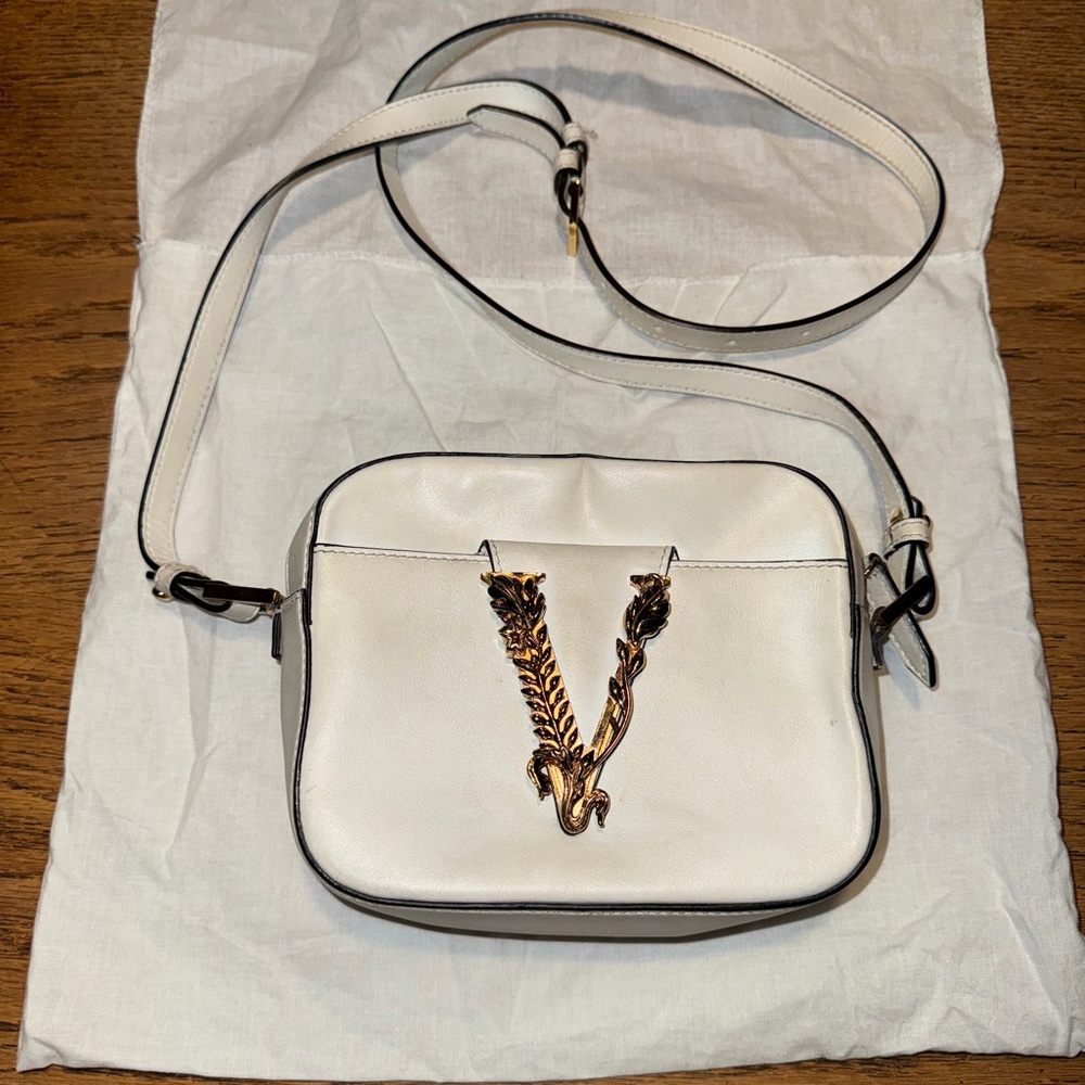 Versace White Crossbody Bag